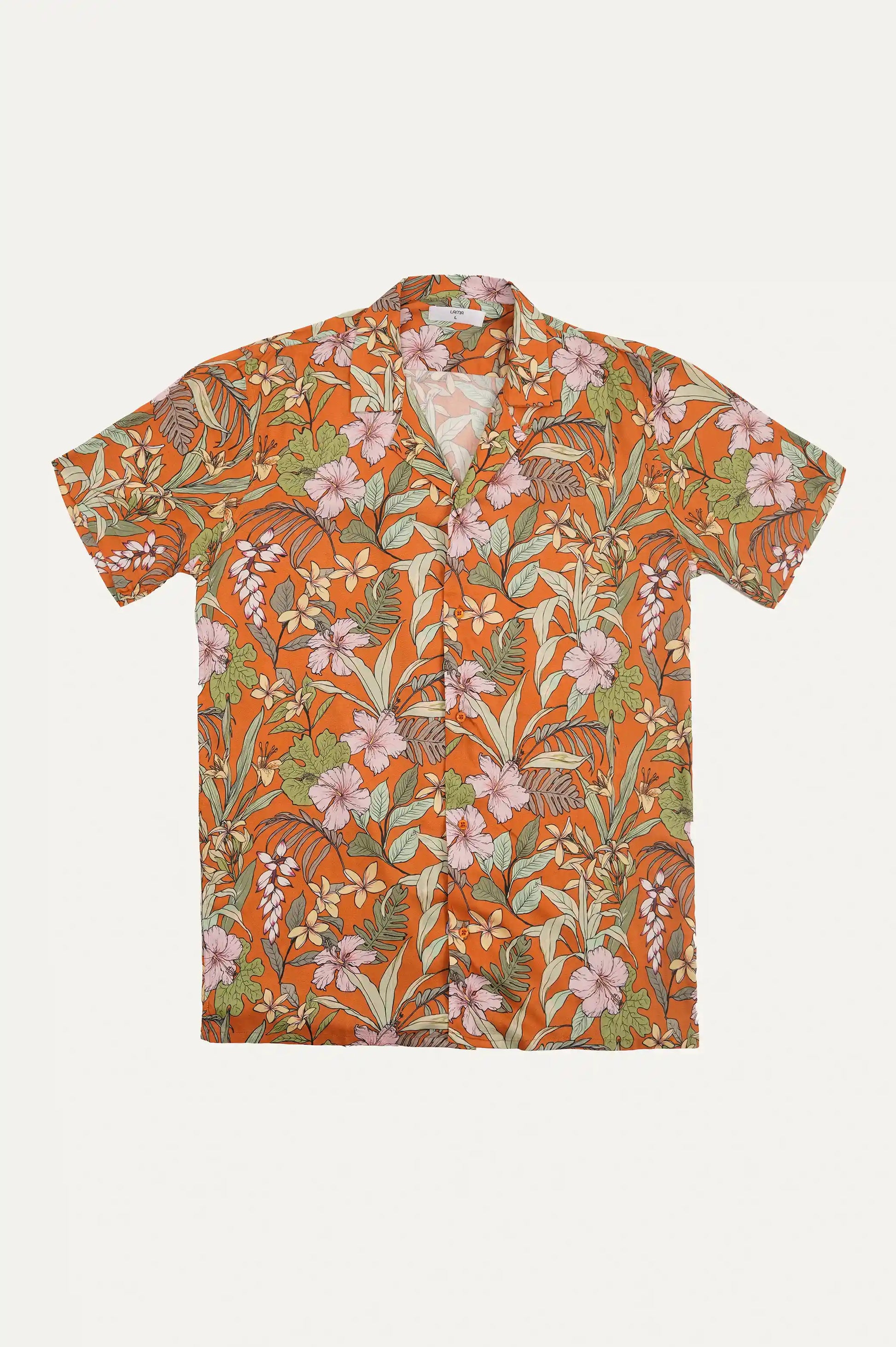 RUST SAFARI BUTTON DOWN SHIRT