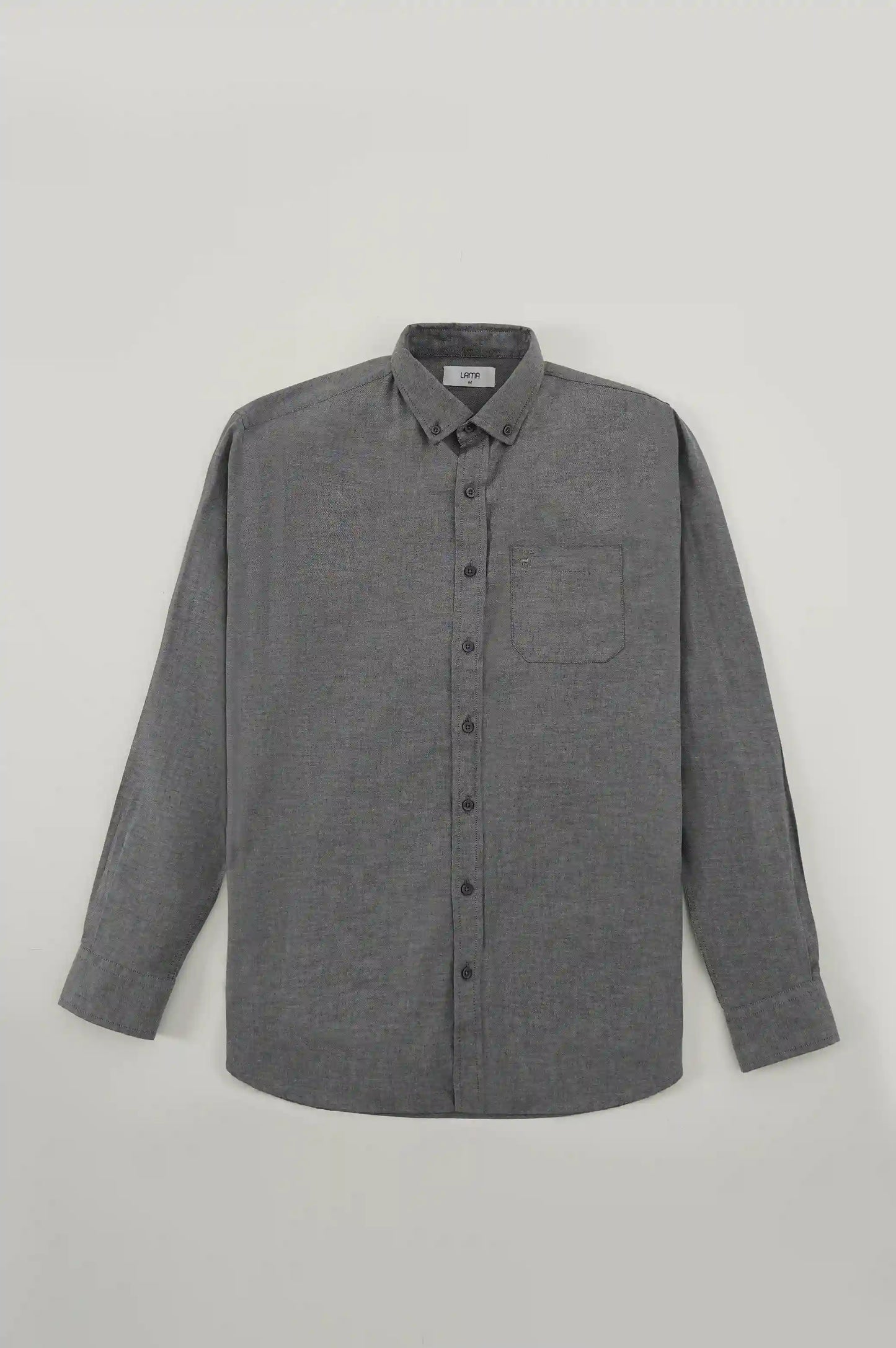 CHARCOAL EVERYDAY BUTTON COLLAR SHIRT
