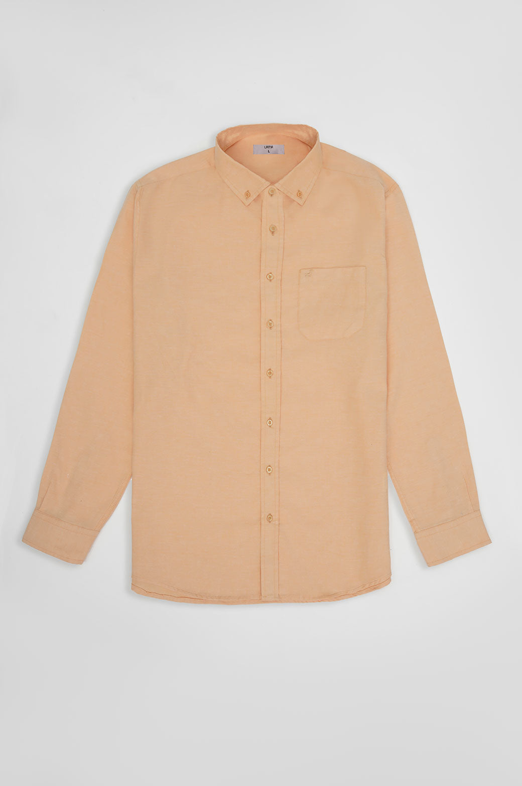 ORANGE BUTTON COLLAR SHIRT