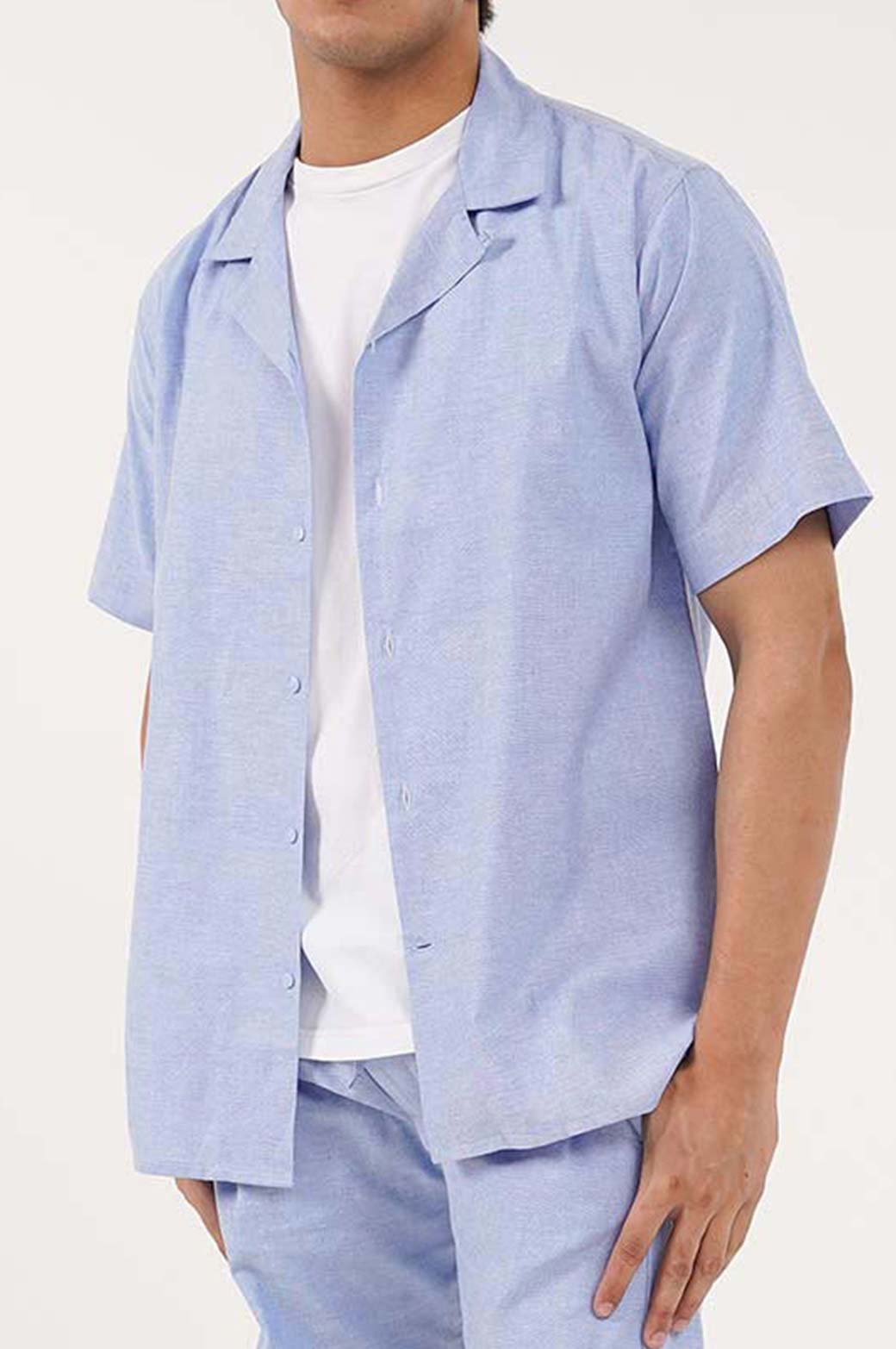 BLUE SAFARI BUTTON DOWN