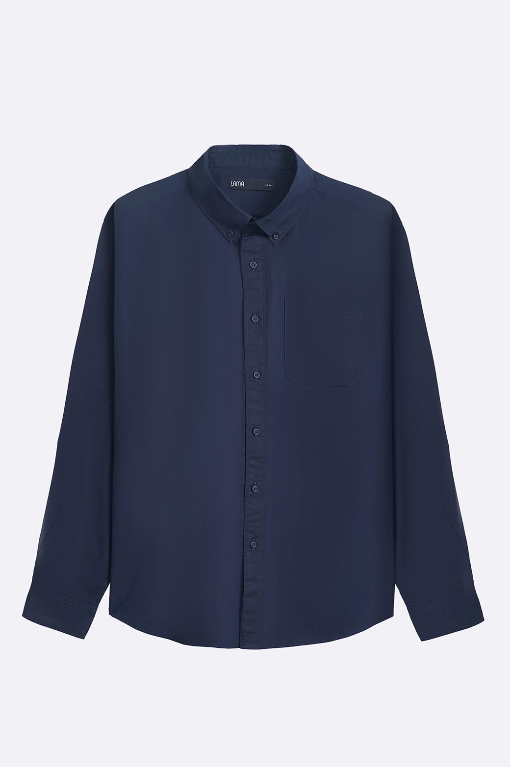 NAVY POPLIN POCKET SHIRT