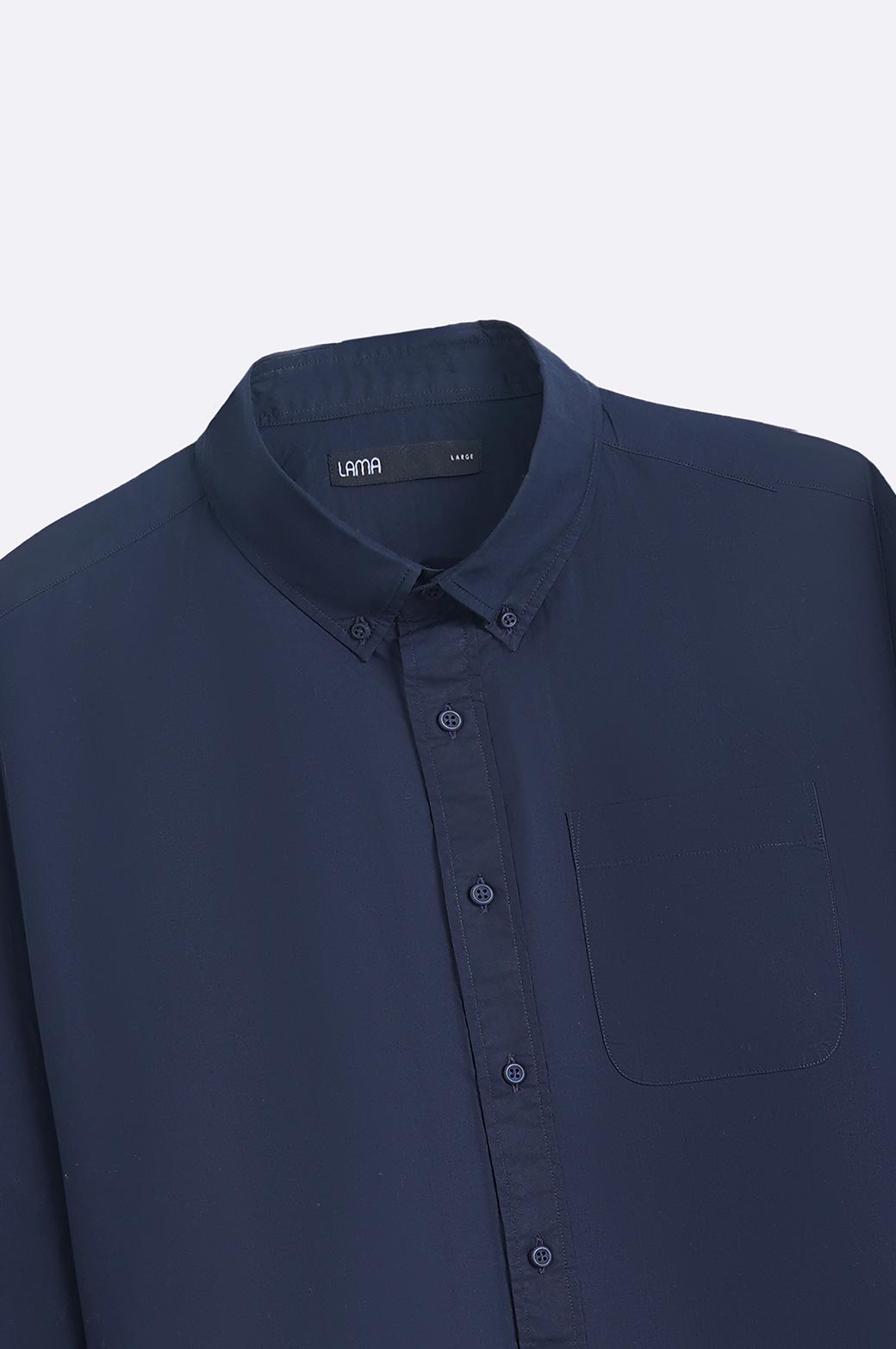 NAVY POPLIN POCKET SHIRT