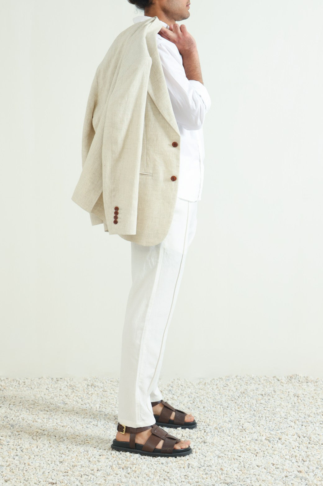 WHITE POPLIN POCKET SHIRT