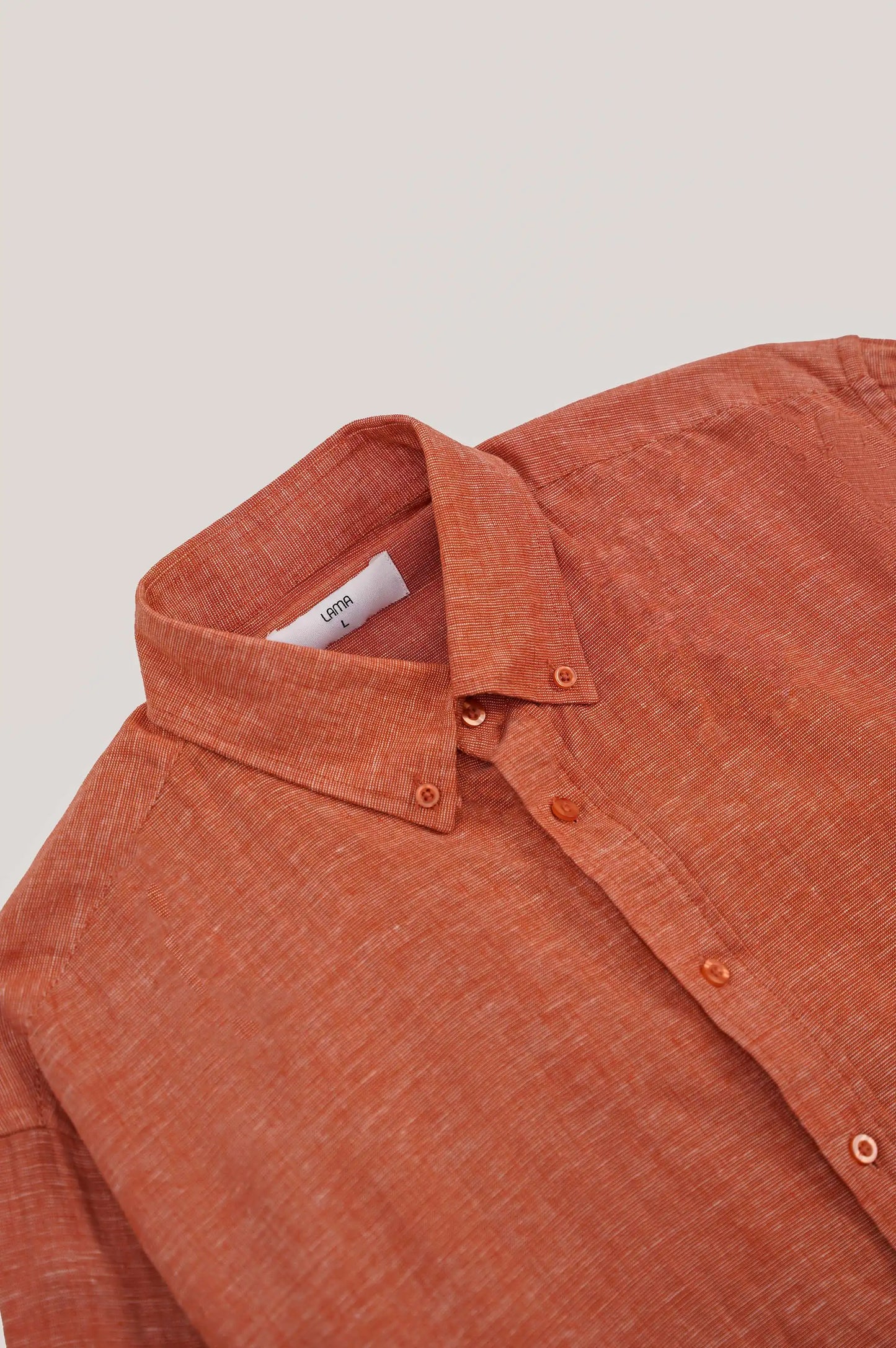 RUST MAN BUTTON DOWN SHIRT