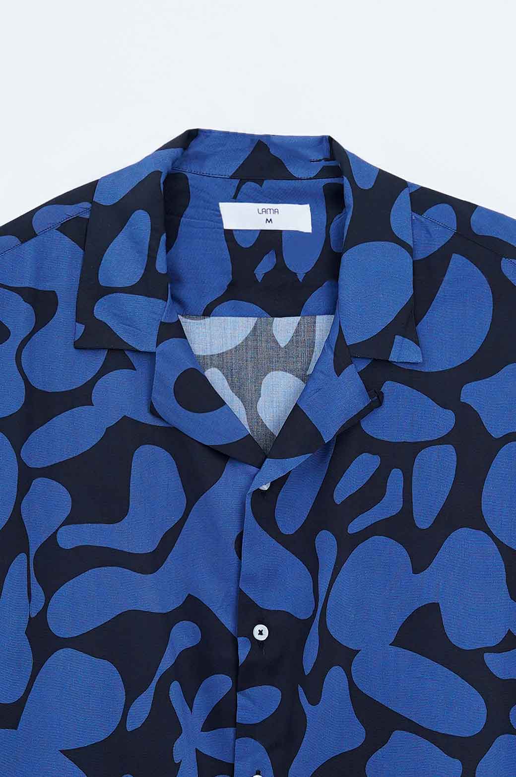 BLACK PRINTED SAFARI SHIRT