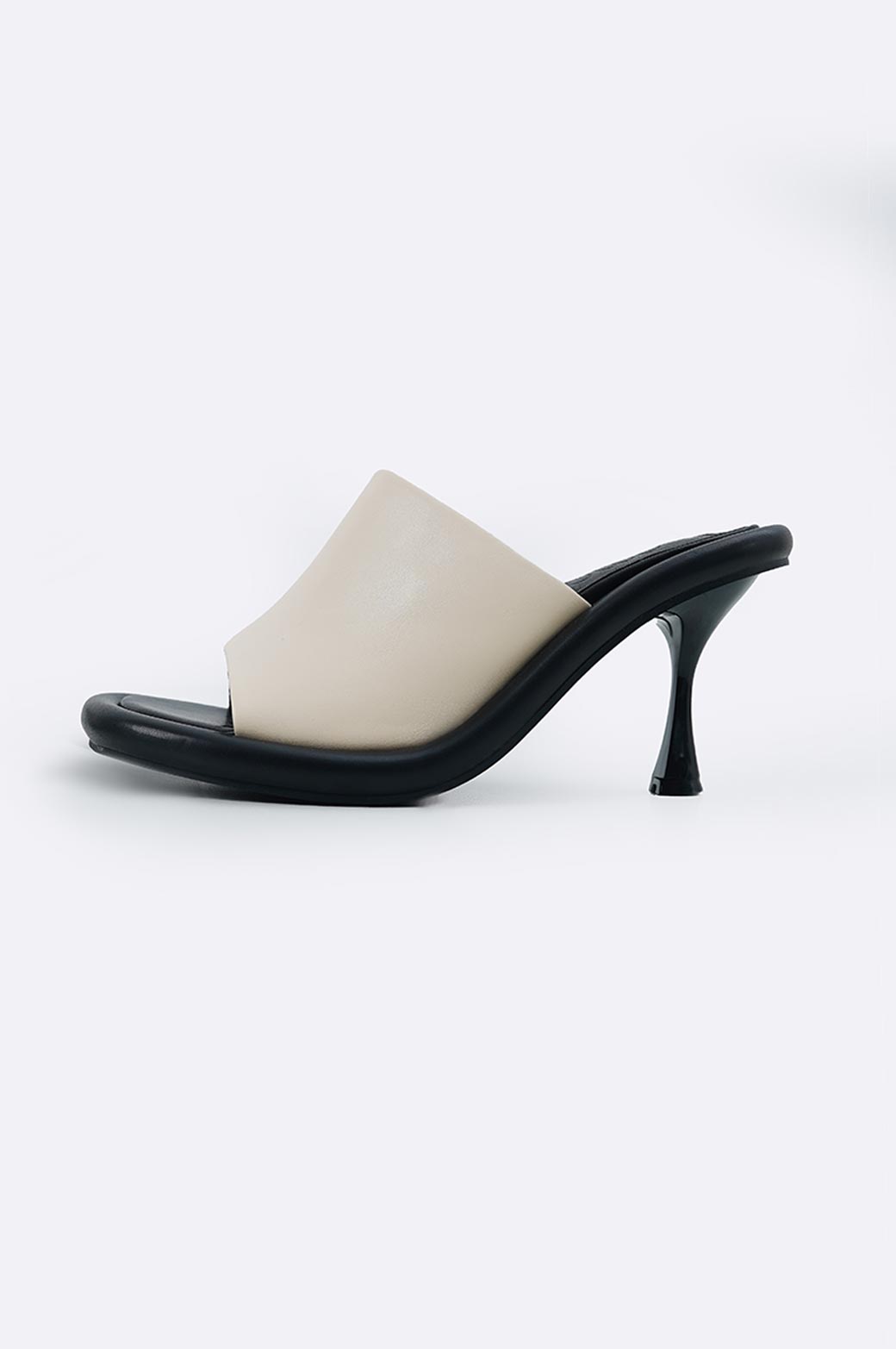 OFF WHITE BUMPER HEELED SLIDE