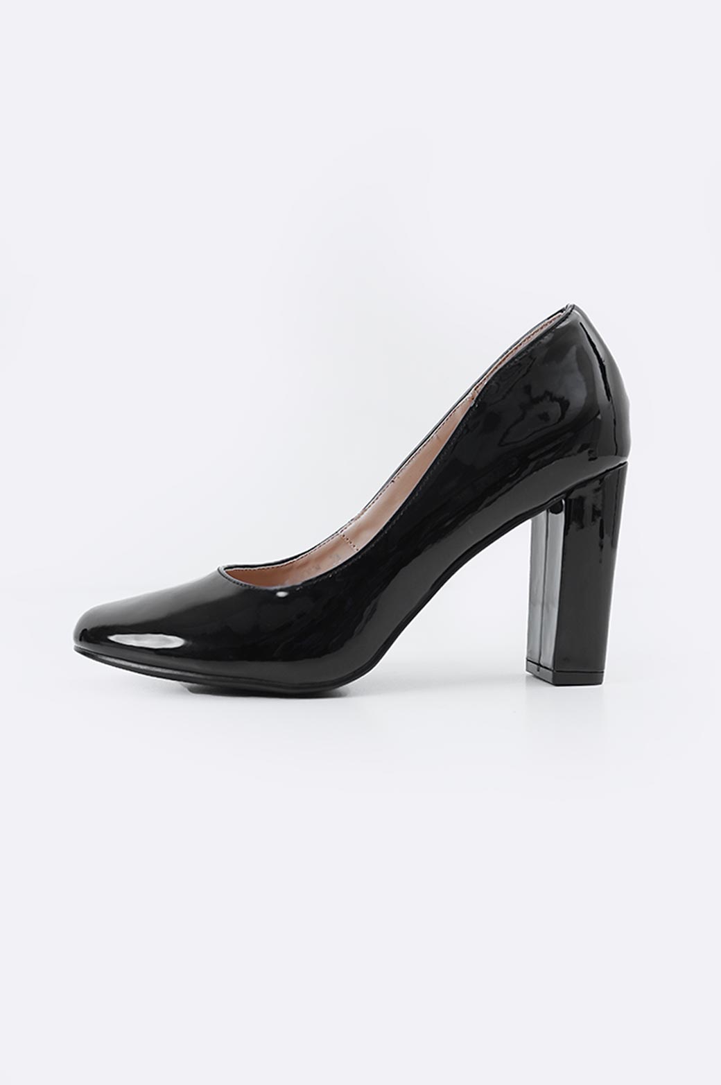 BLACK BASIC BLOCK HEEL