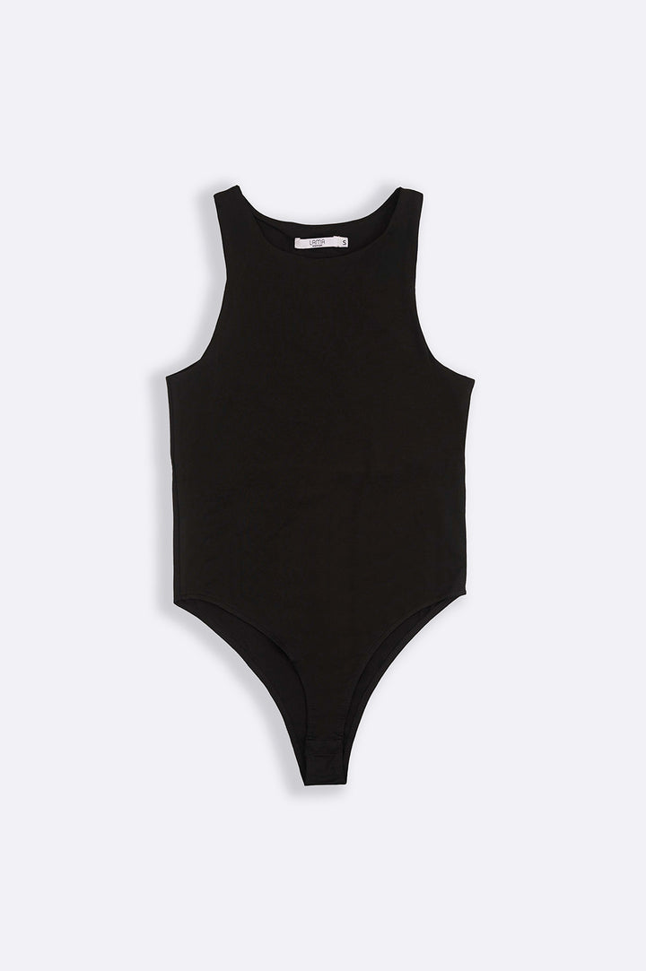 BLACK BASIC BODYSUIT