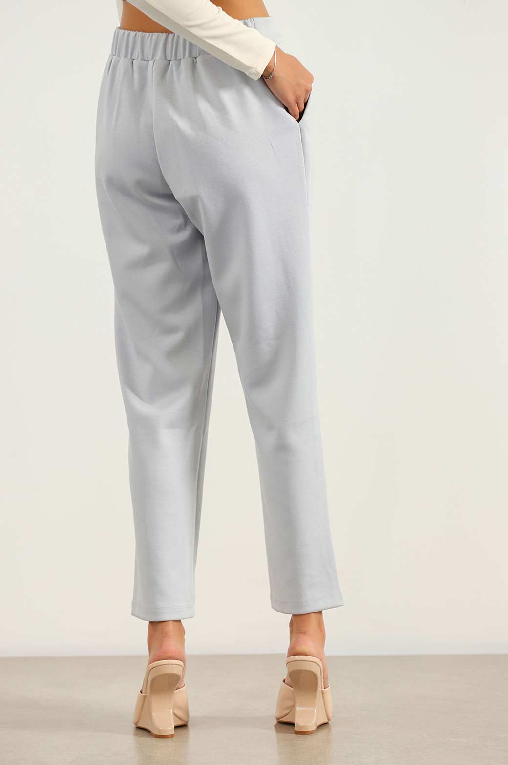 LIGHT BLUE STRAIGHT EASY SLACKS