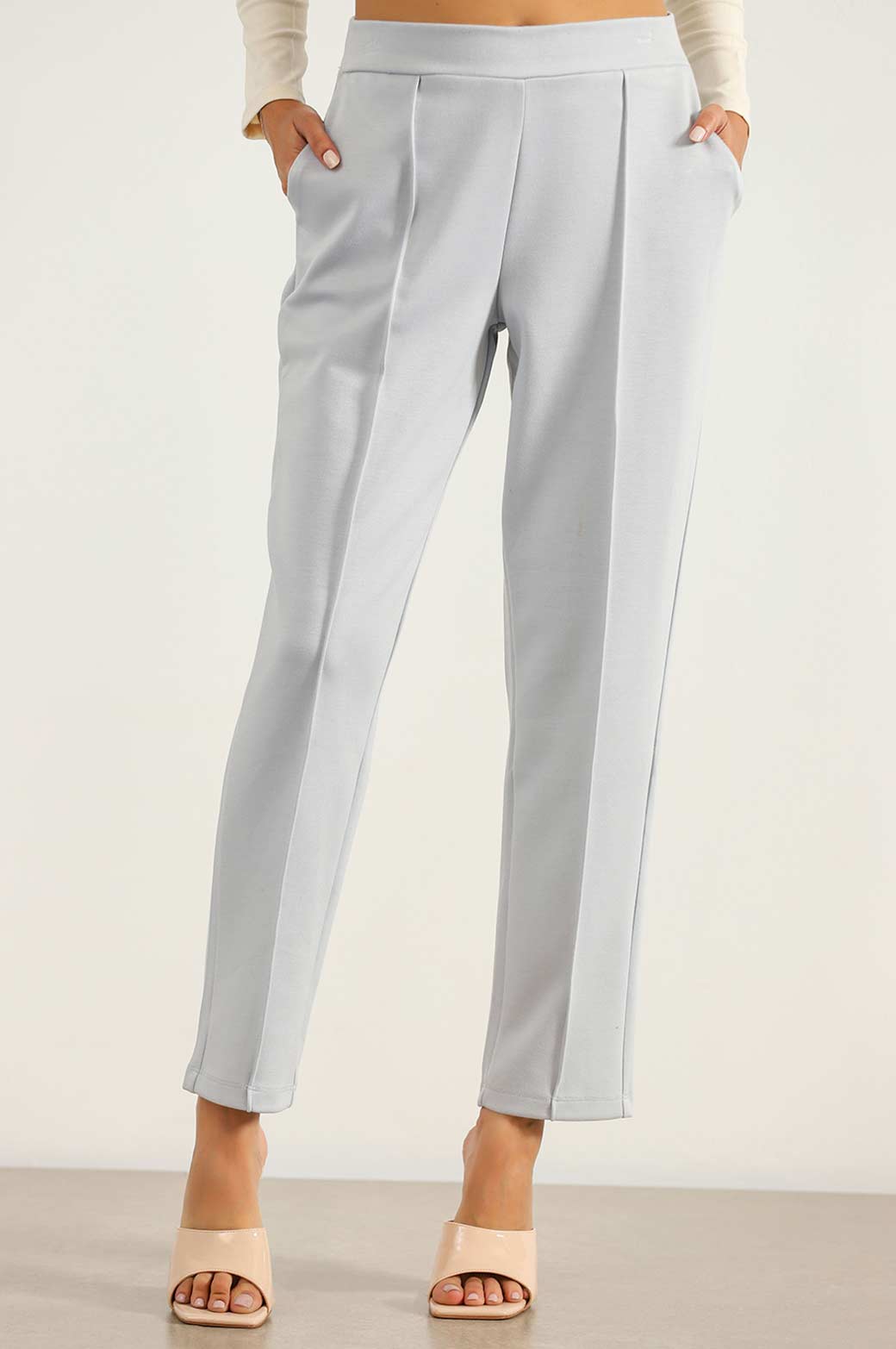 LIGHT BLUE STRAIGHT EASY SLACKS