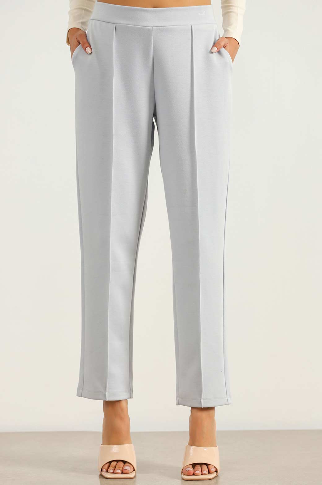 LIGHT BLUE STRAIGHT EASY SLACKS