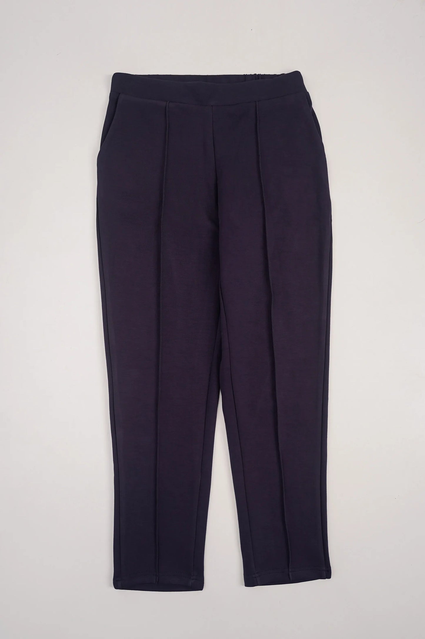 Navy Straight Easy Slacks
