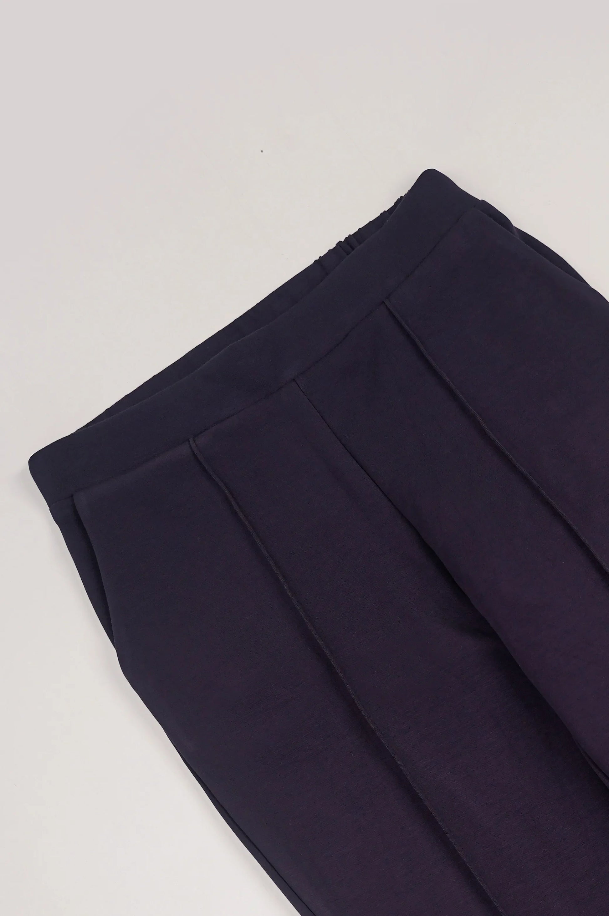 Navy Straight Easy Slacks