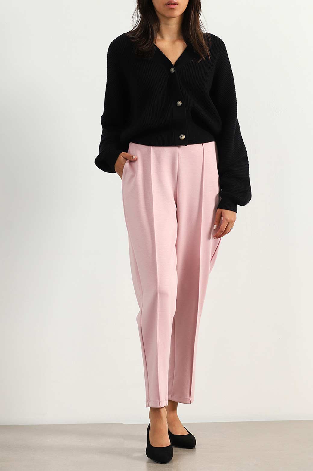 PINK STRAIGHT EASY SLACKS