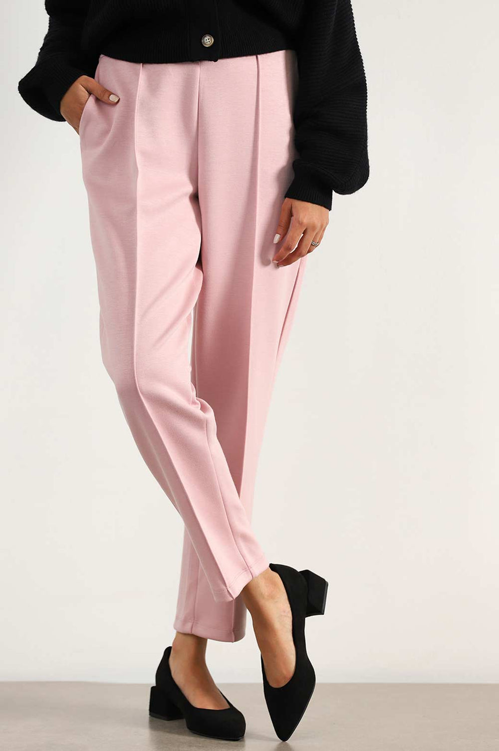 PINK STRAIGHT EASY SLACKS