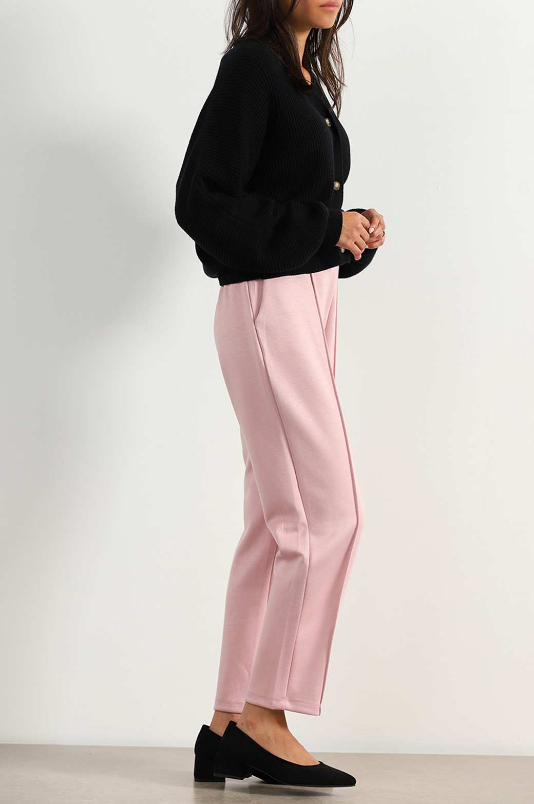 PINK STRAIGHT EASY SLACKS