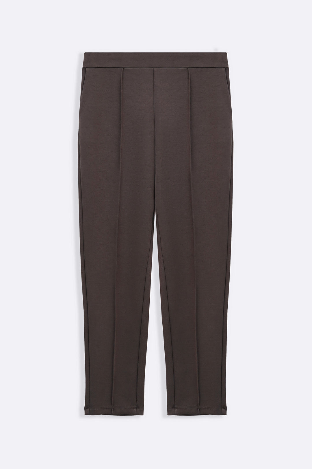 TAUPE STRAIGHT EASY SLACKS
