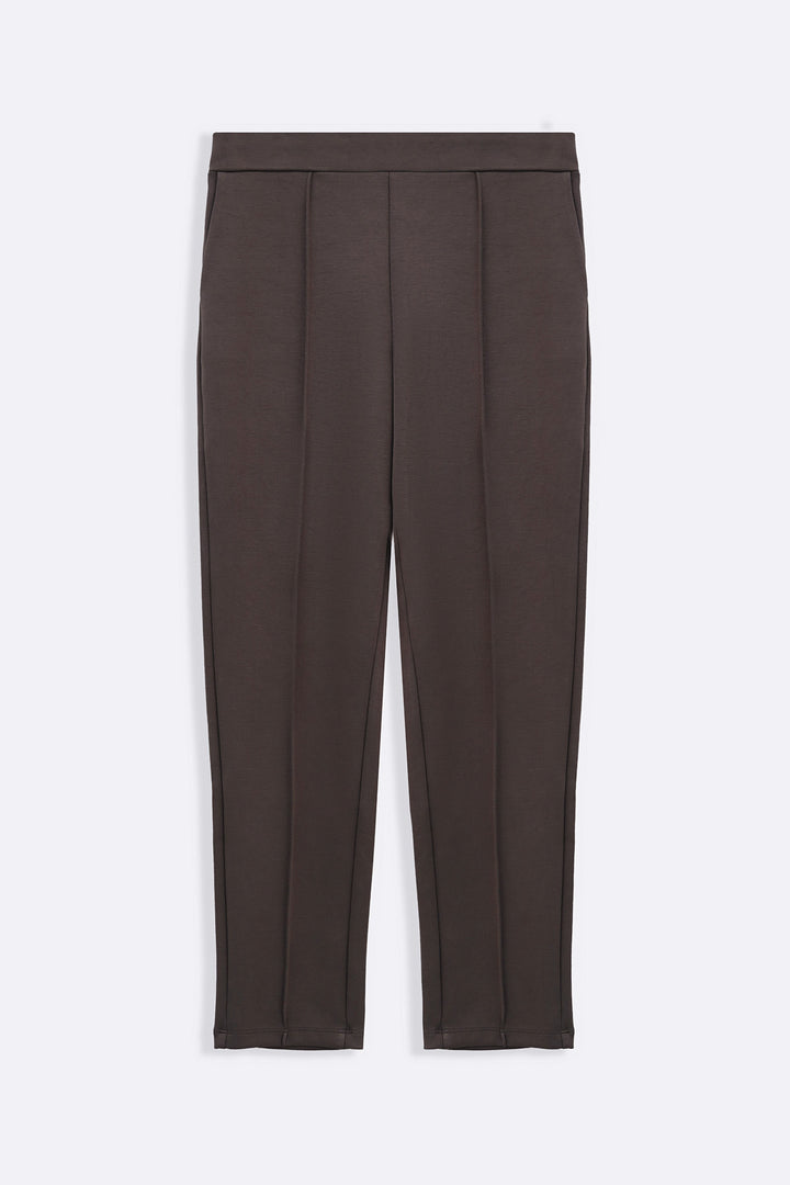 TAUPE STRAIGHT EASY SLACKS