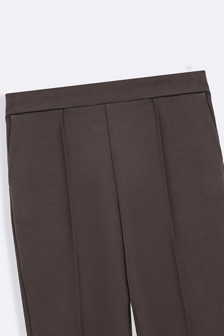 TAUPE STRAIGHT EASY SLACKS