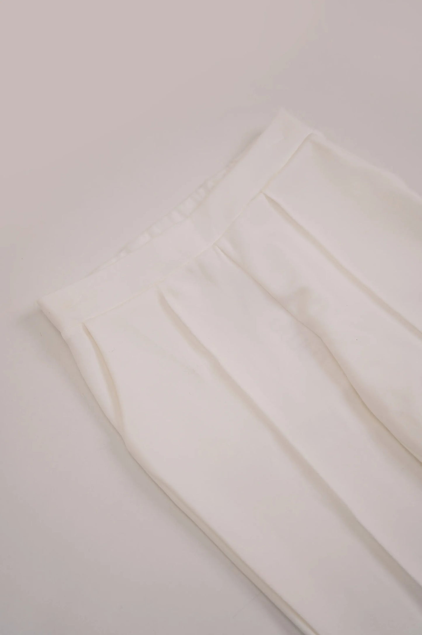 White Straight Easy Slacks