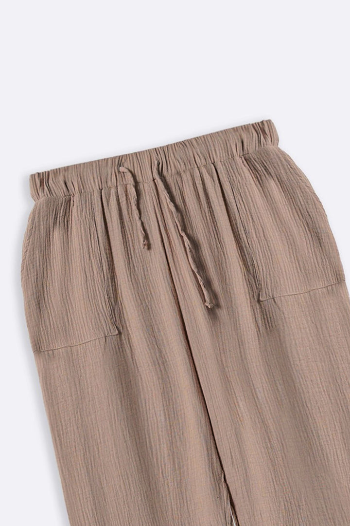 BEIGE EVERYDAY MUSLIN PANTS