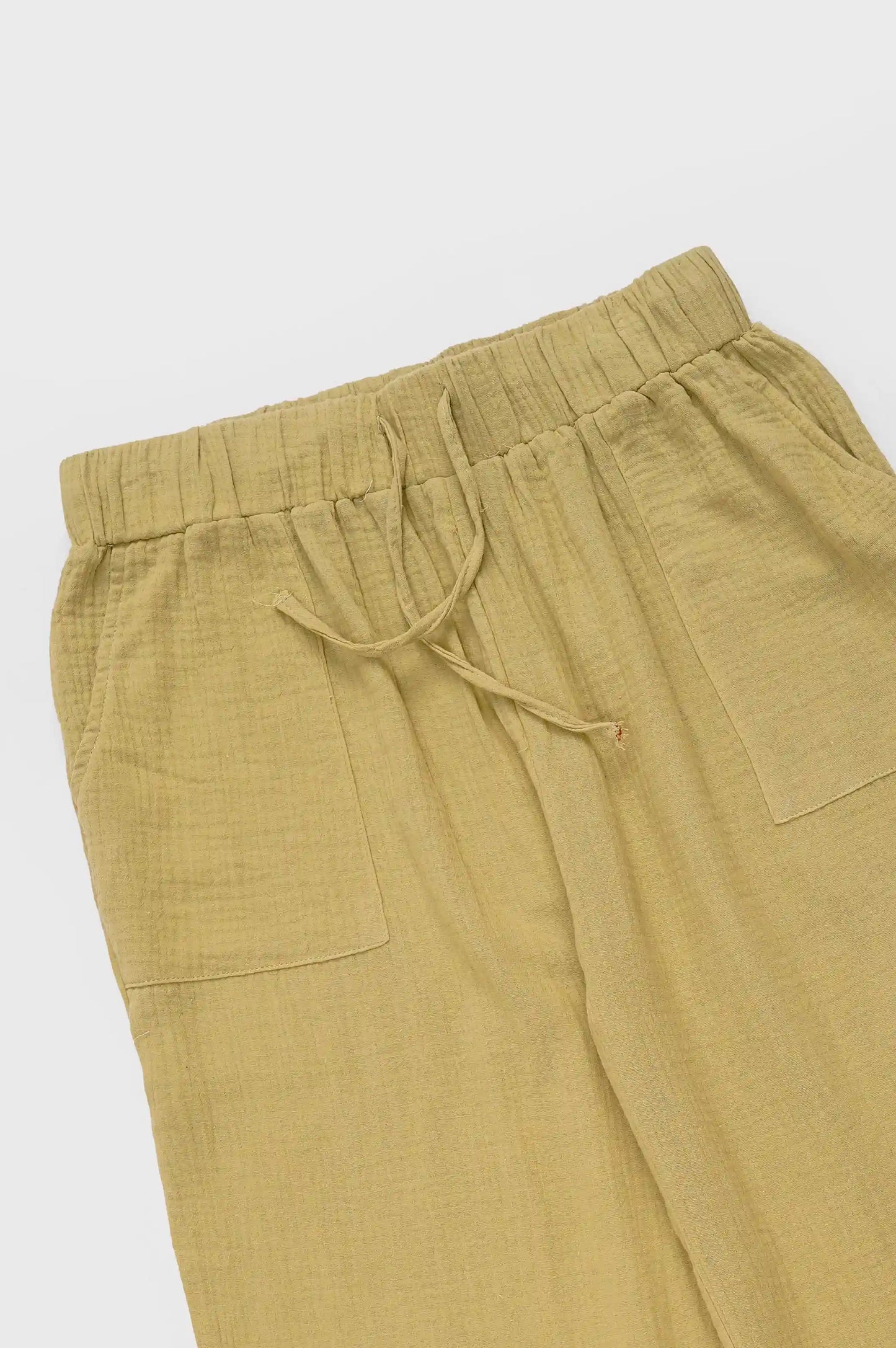 Green Straight Pants