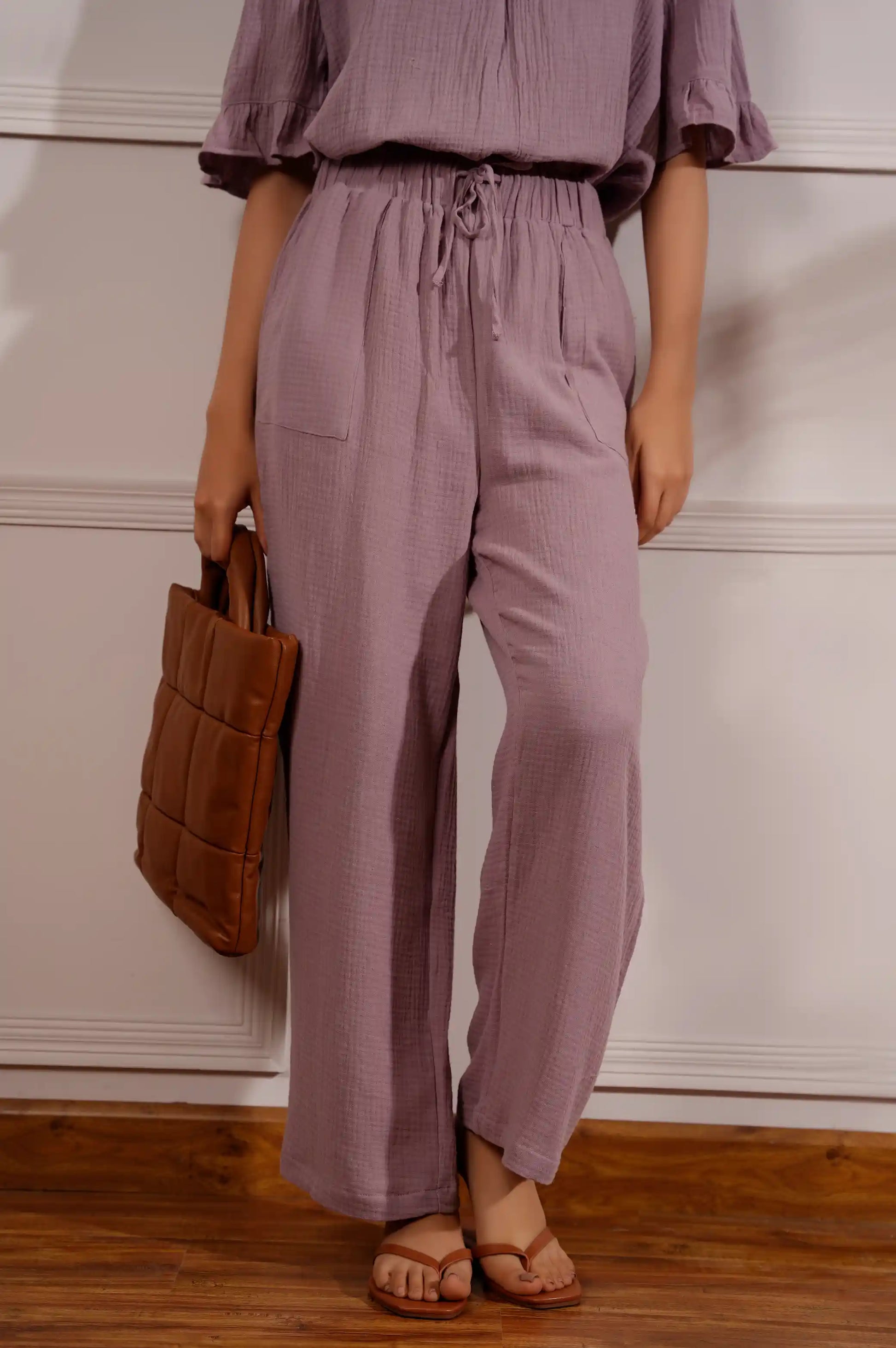 Lilac Straight Pants