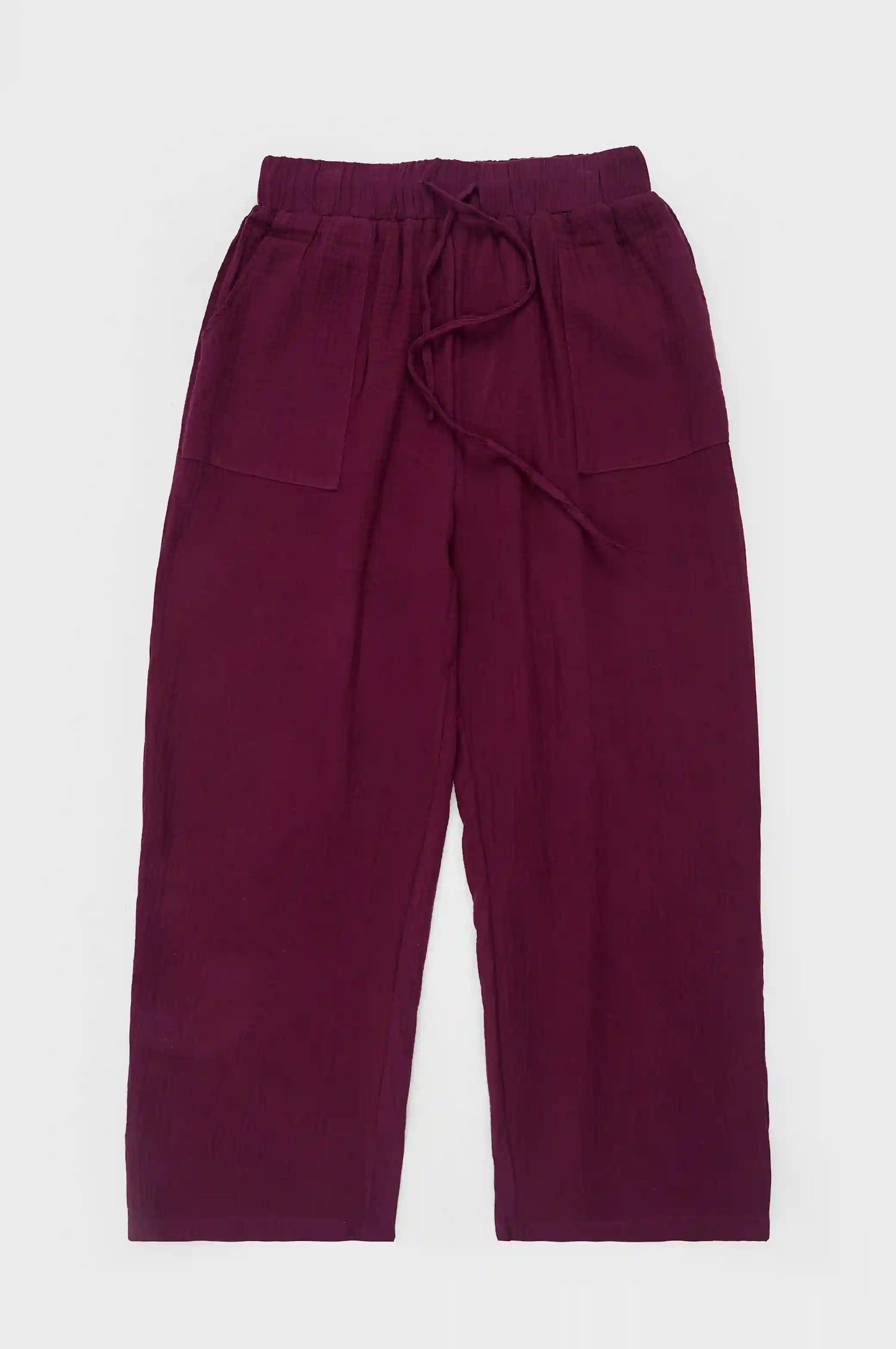 Purple Straight Pants