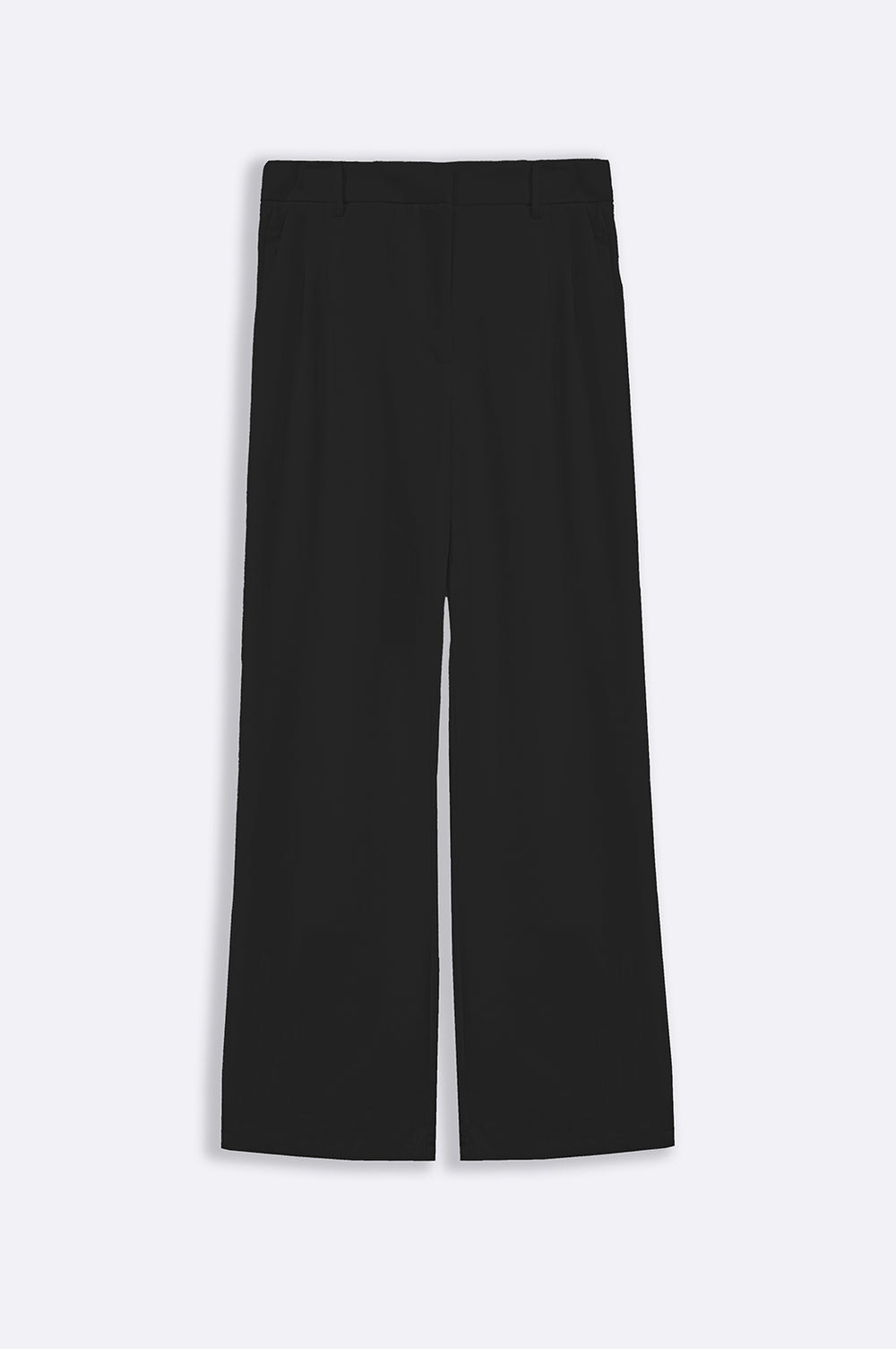 BLACK LONG FORMAL STRAIGHT TROUSERS