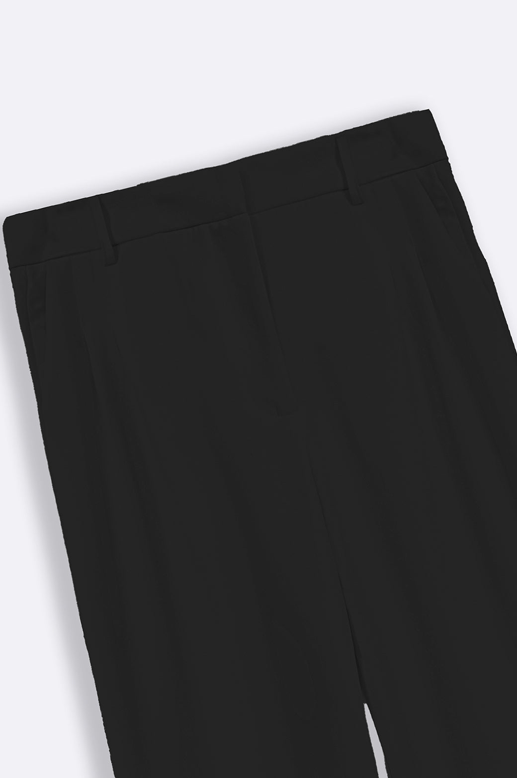 BLACK LONG FORMAL STRAIGHT TROUSERS