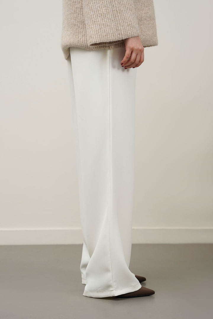 LONG FORMAL STRAIGHT TROUSERS