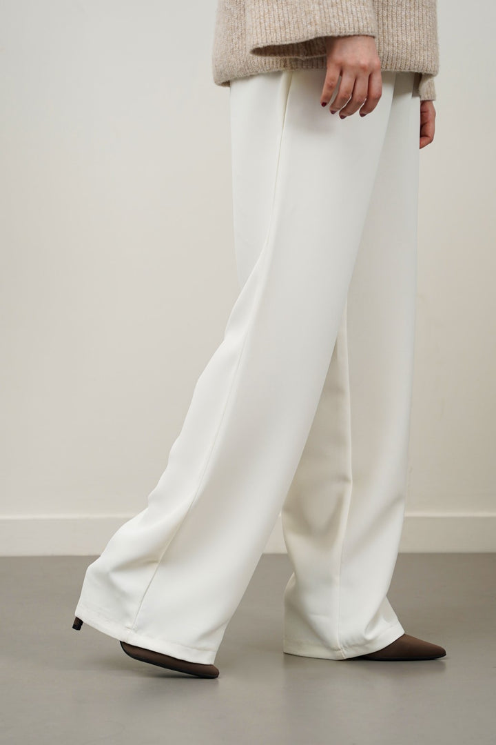 LONG FORMAL STRAIGHT TROUSERS