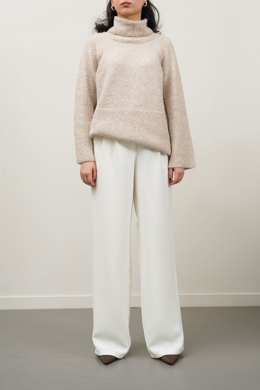 LONG FORMAL STRAIGHT TROUSERS