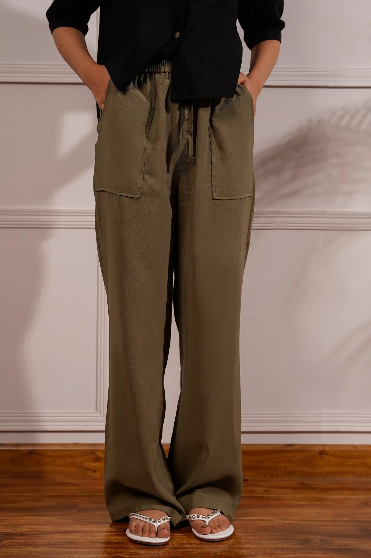 Olive Long Pants