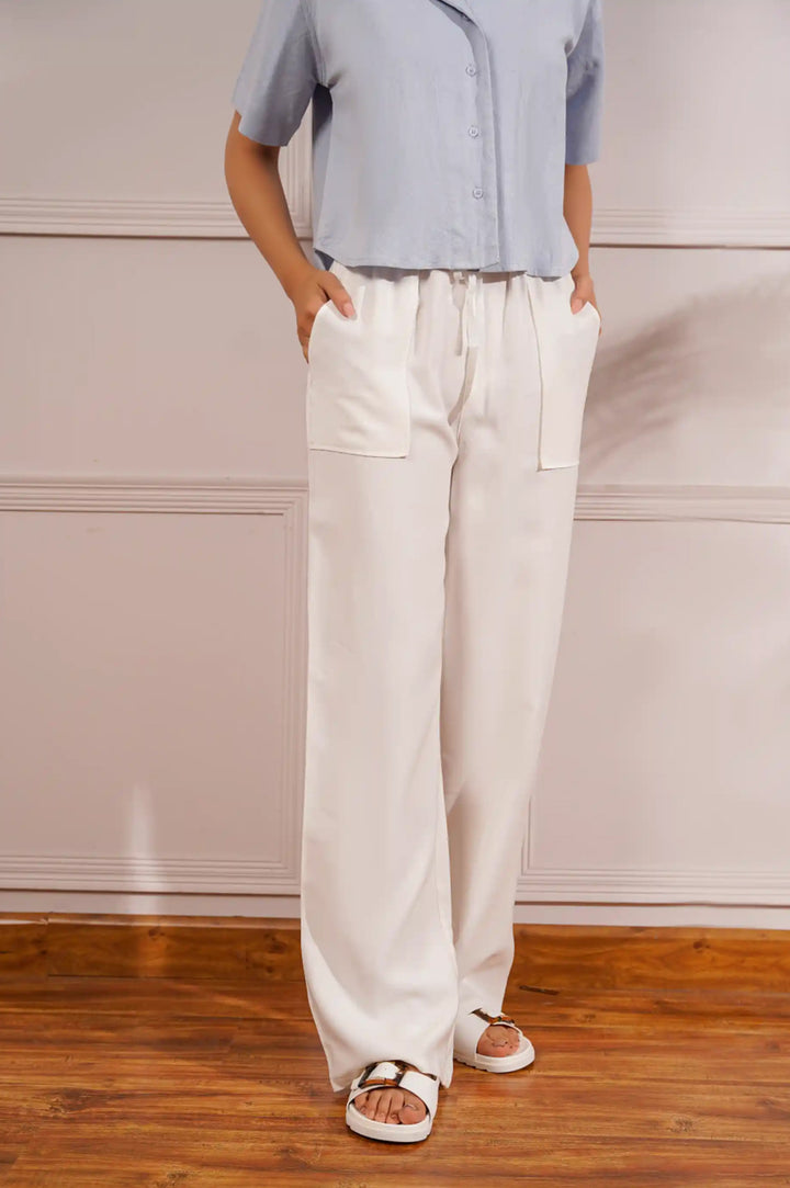 WHITE LONG PANTS