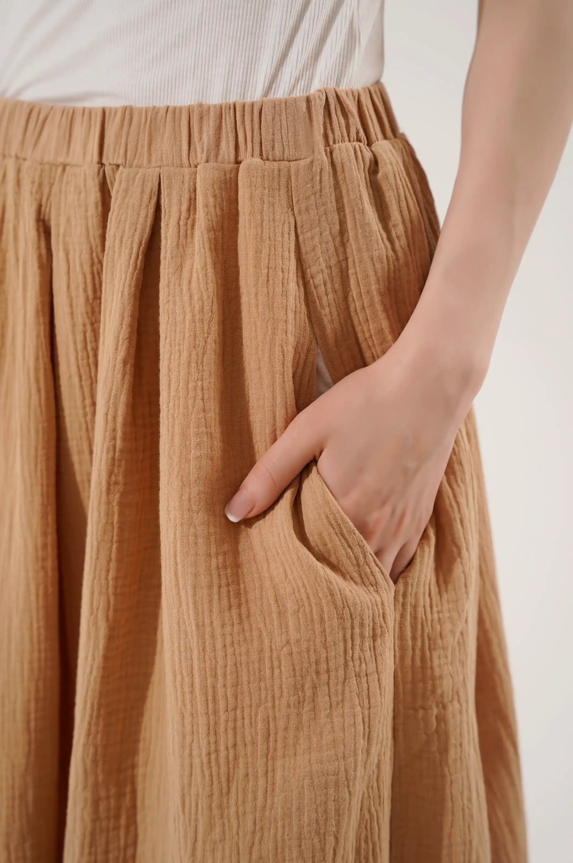 Beige Basic Skirt