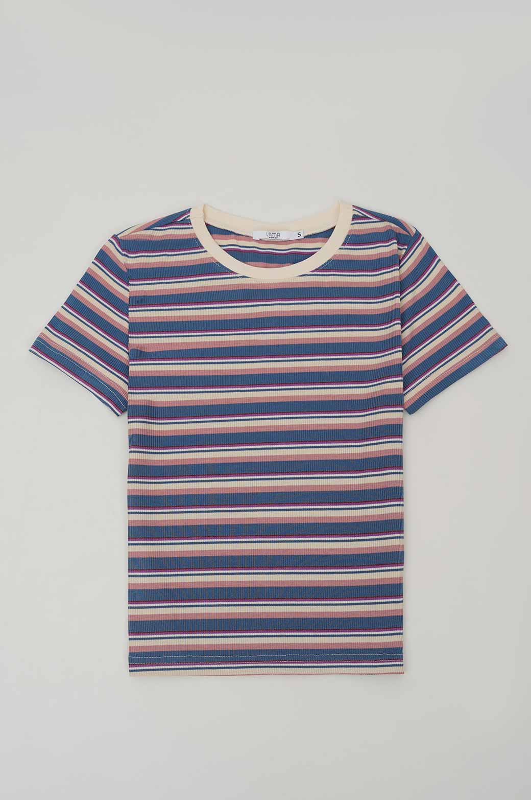 BLUE FITTED T-SHIRT