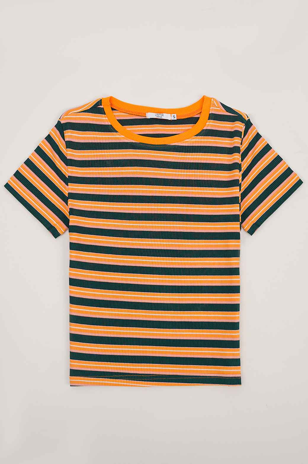 ORANGE FITTED T-SHIRT