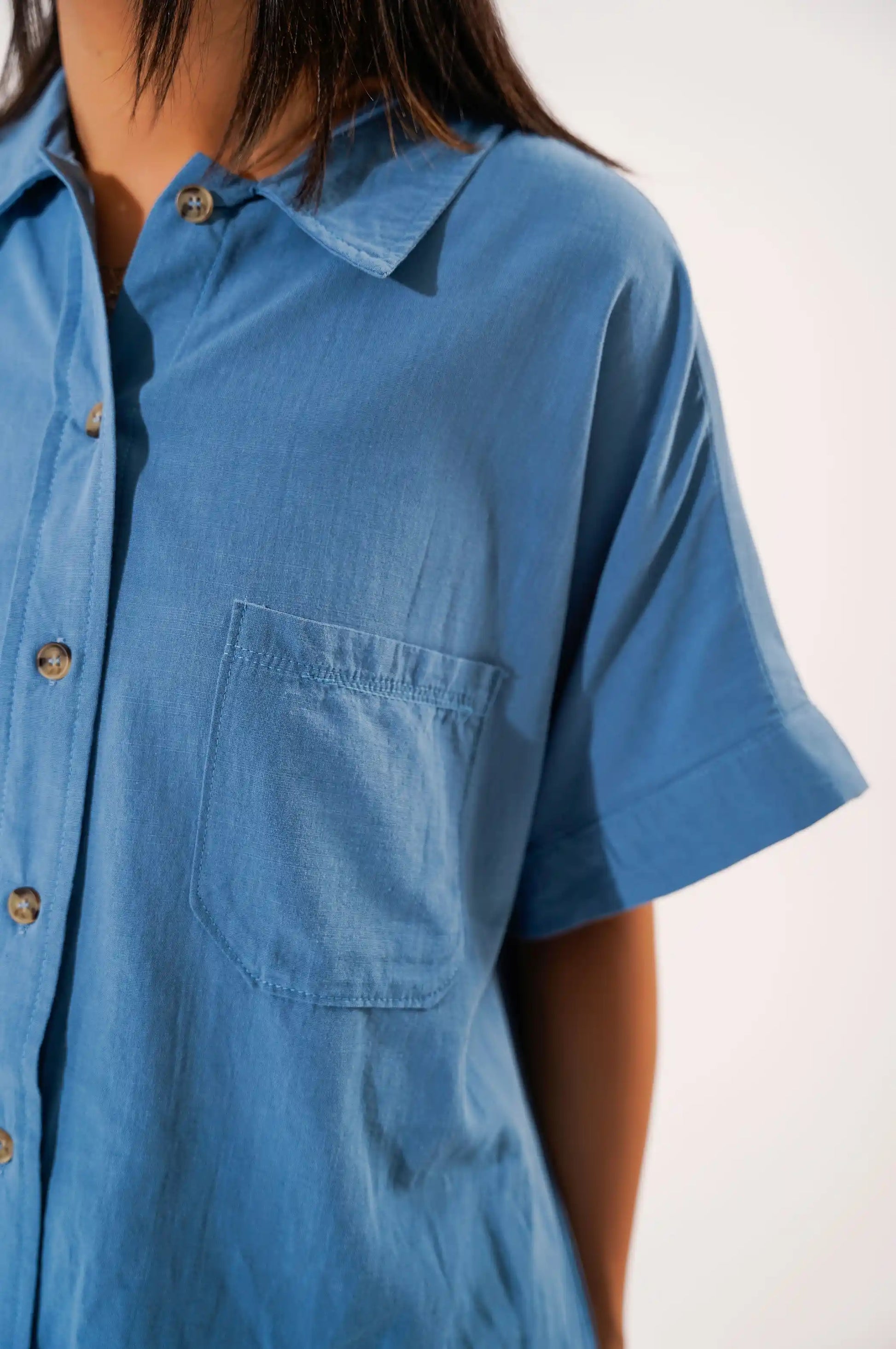 BLUE EVERYDAY SAFARI SHIRT