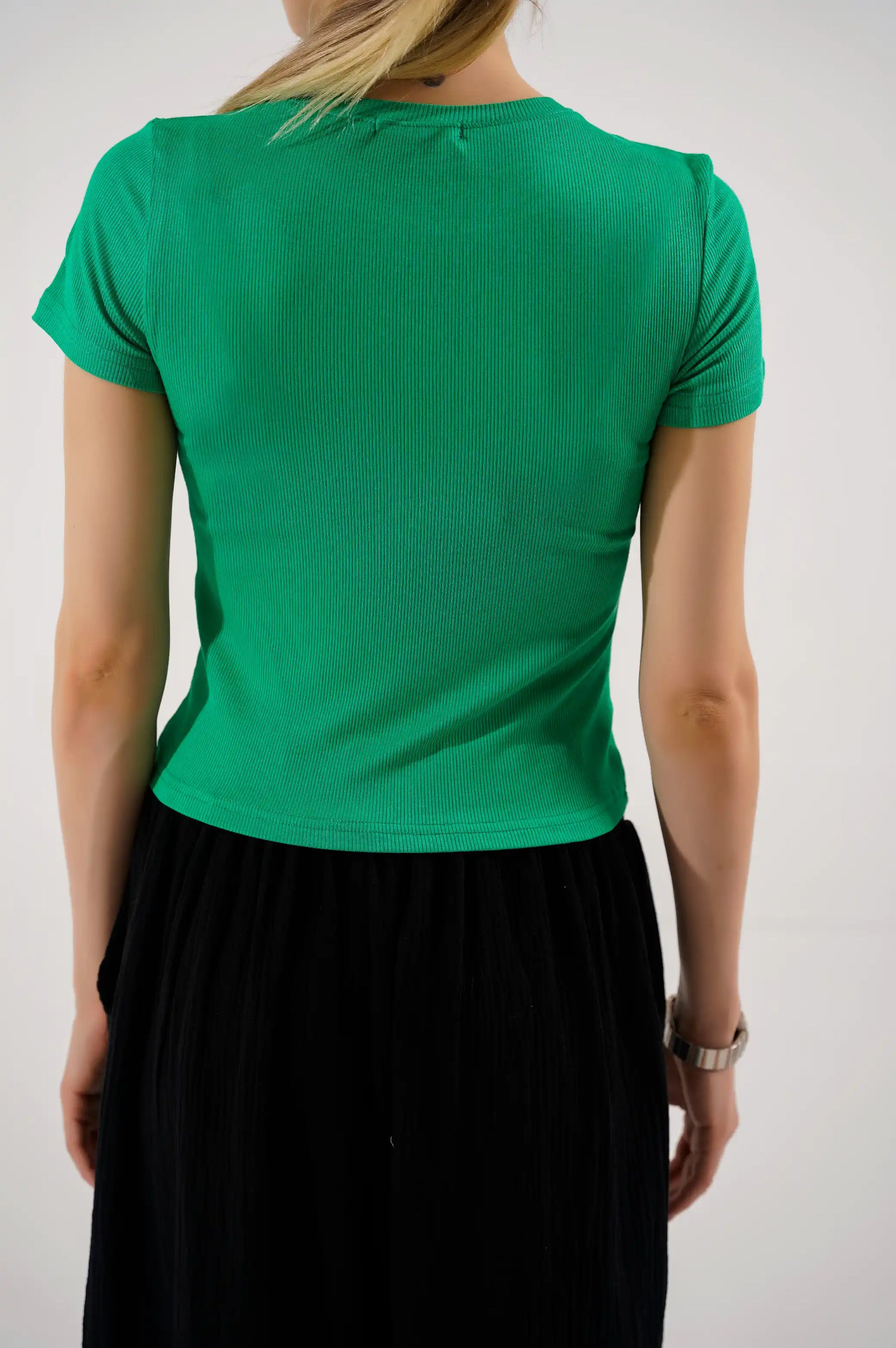 Green Fitted T-Shirt
