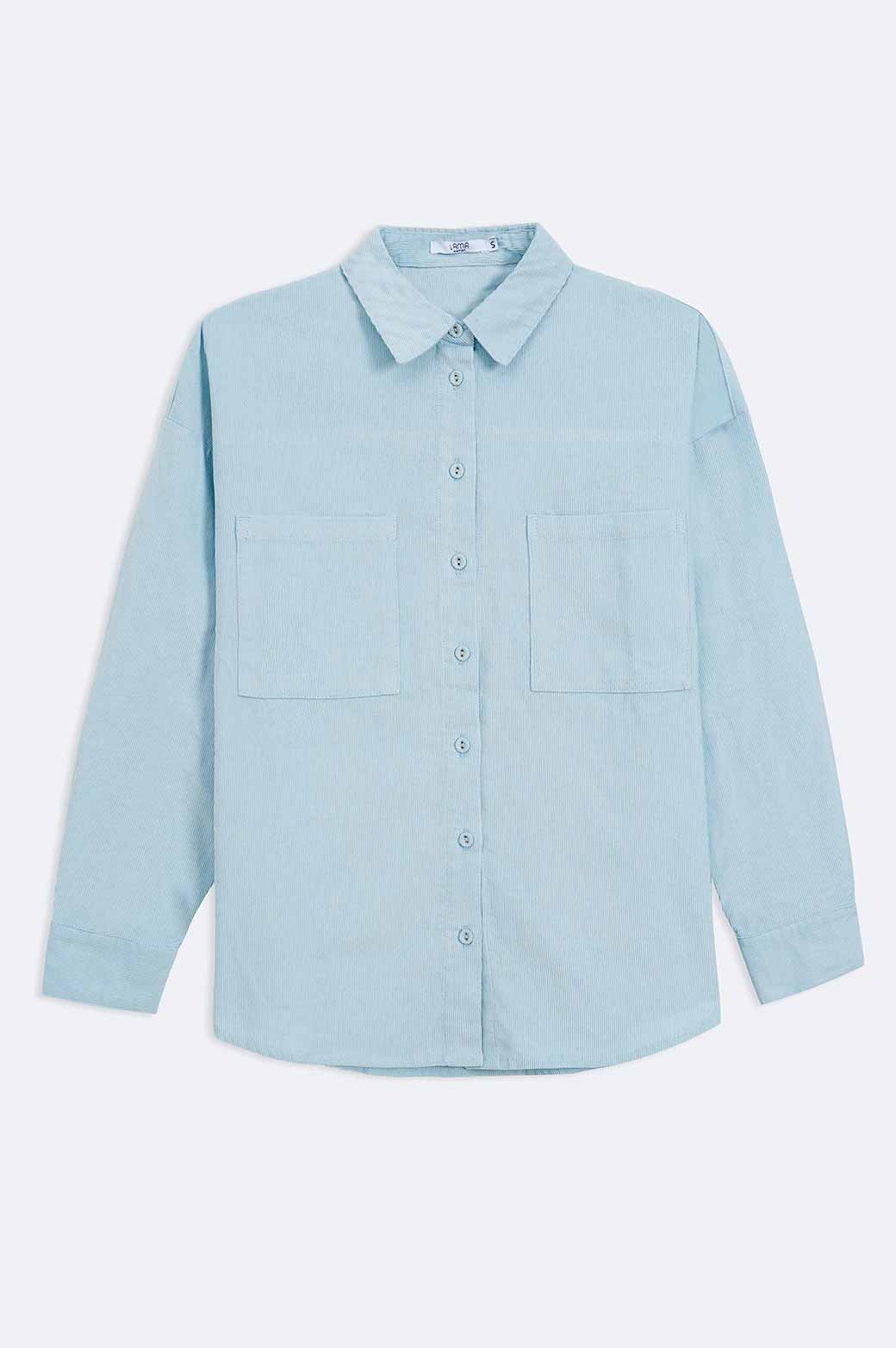 BLUE CORDUROY BUTTON DOWN