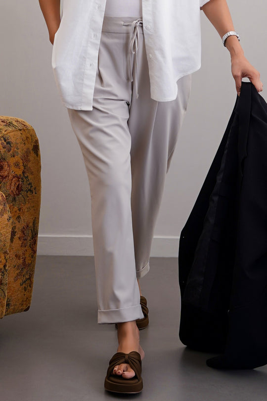 SAND ARCHITECT DRAWSTRING PANTS