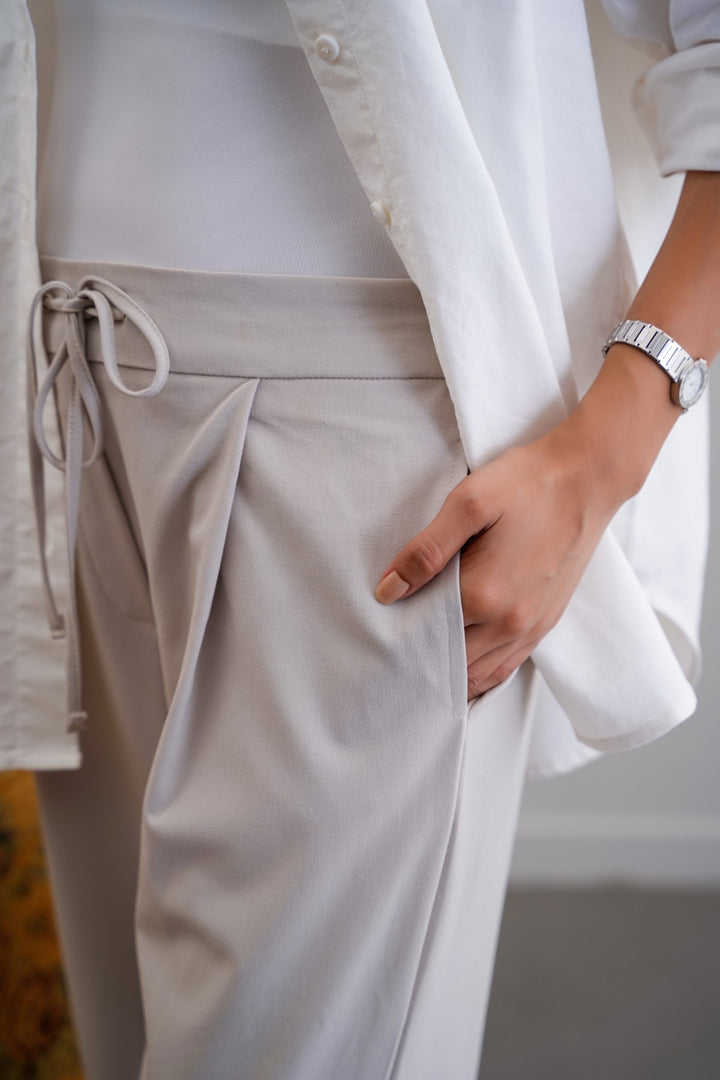 SAND ARCHITECT DRAWSTRING PANTS