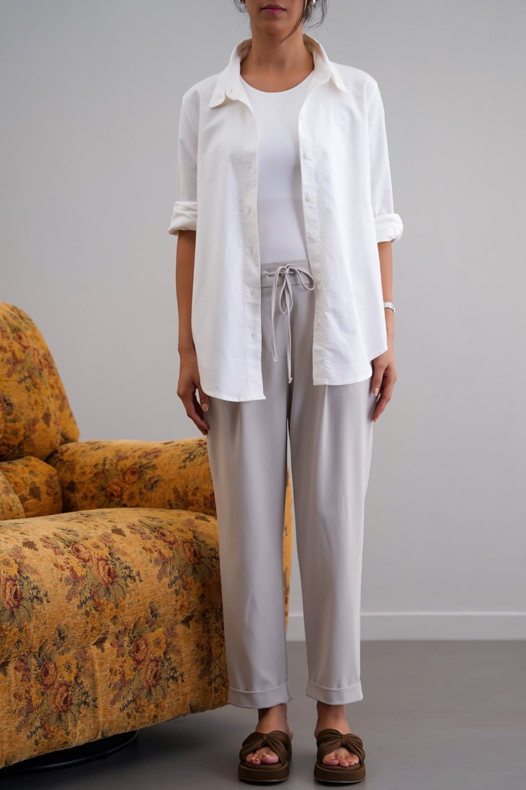 SAND ARCHITECT DRAWSTRING PANTS