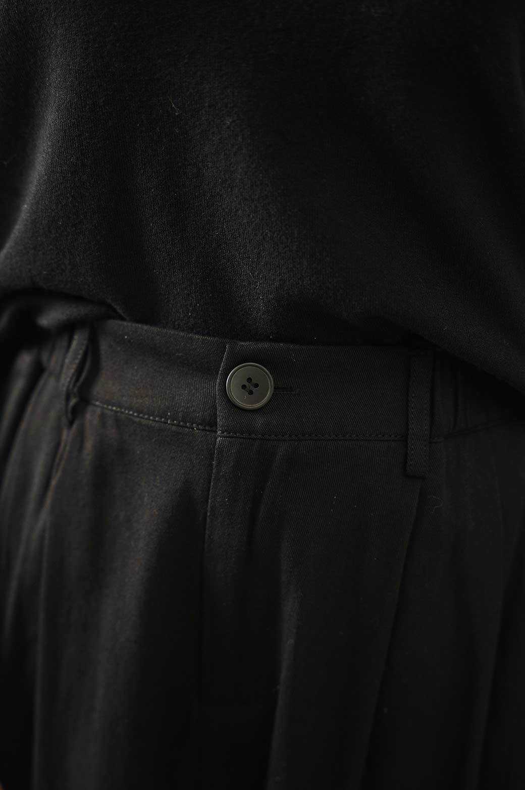 BLACK TAILORED WIDE PANT