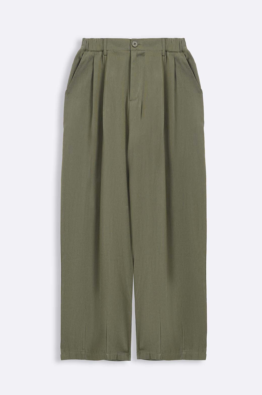 OLIVE TAILORED WIDE PANT