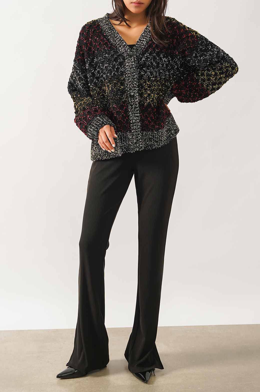 BLACK SLINKY EVENING SLACKS