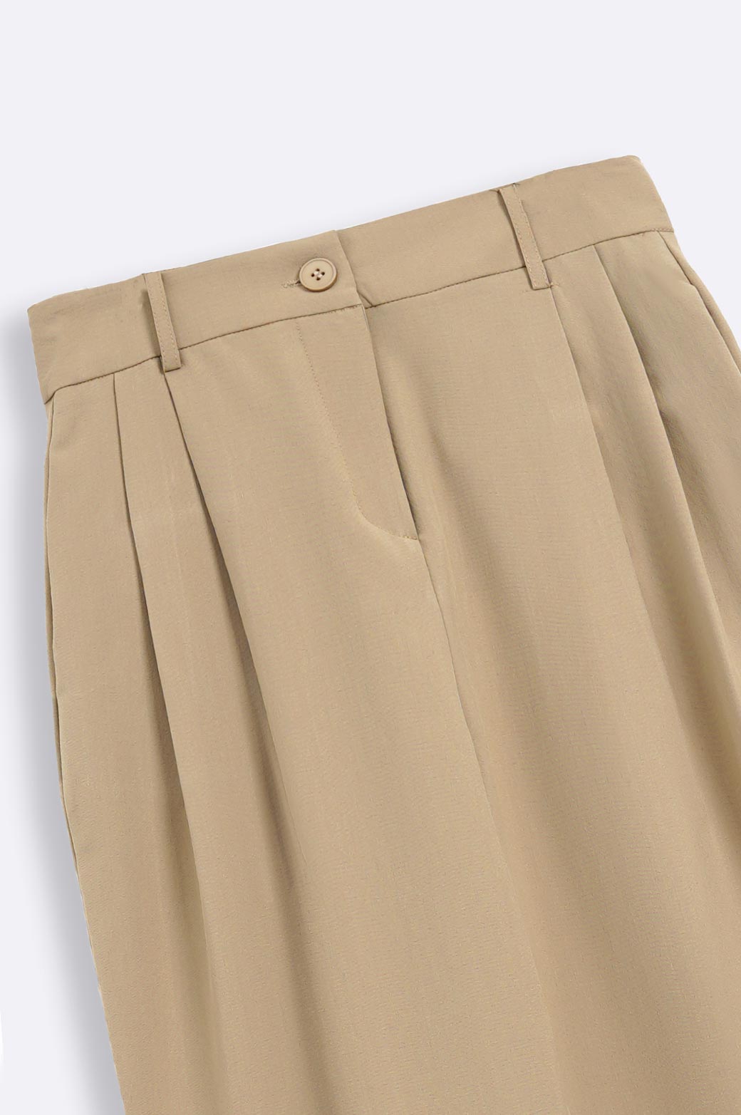 BEIGE TAILORED OVERSIZED PANT