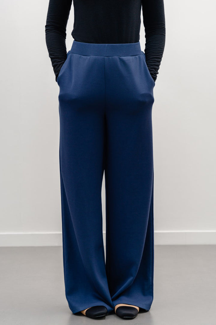 LIGHT NAVY ALL-DAY WIDE PANTS