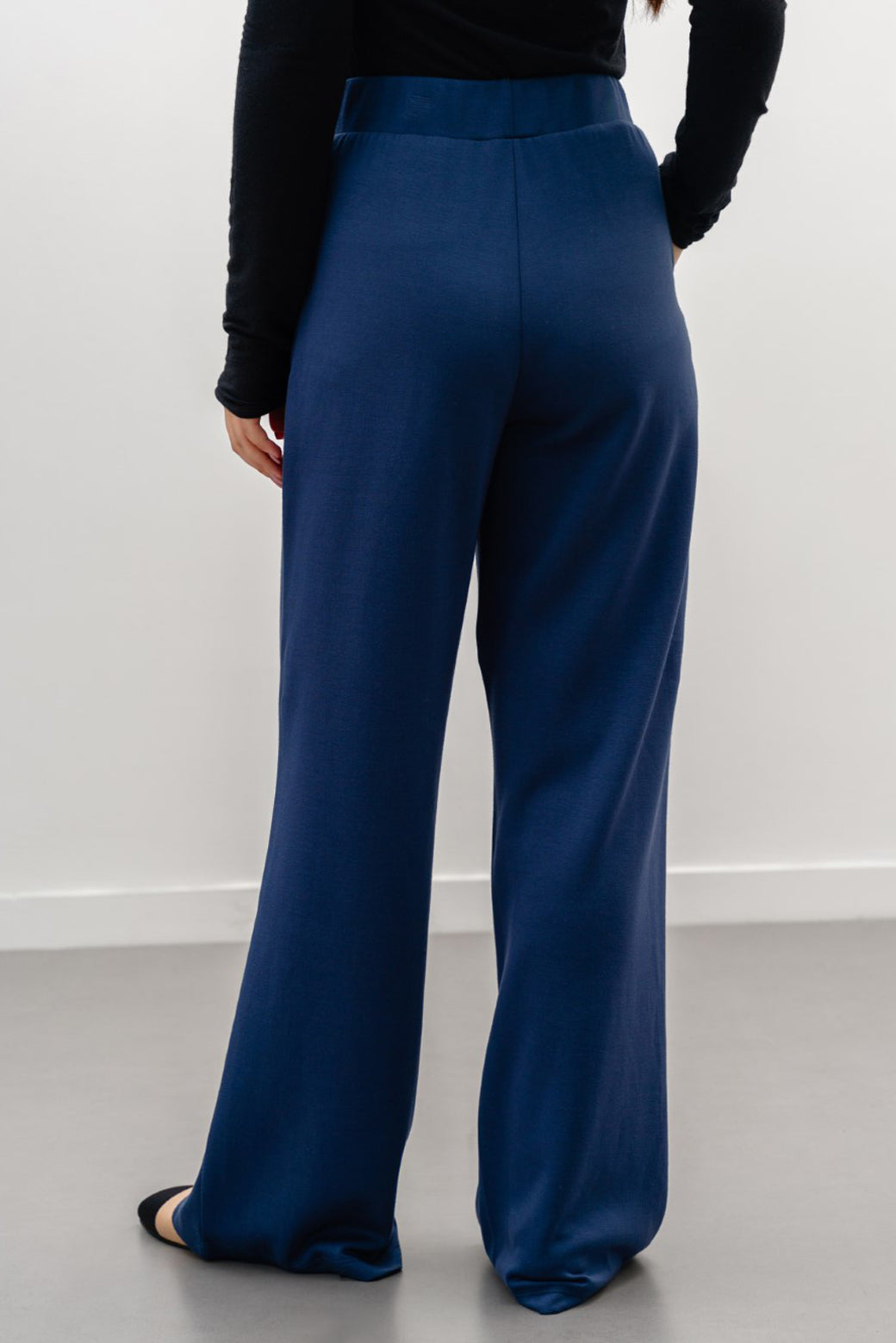 LIGHT NAVY ALL-DAY WIDE PANTS